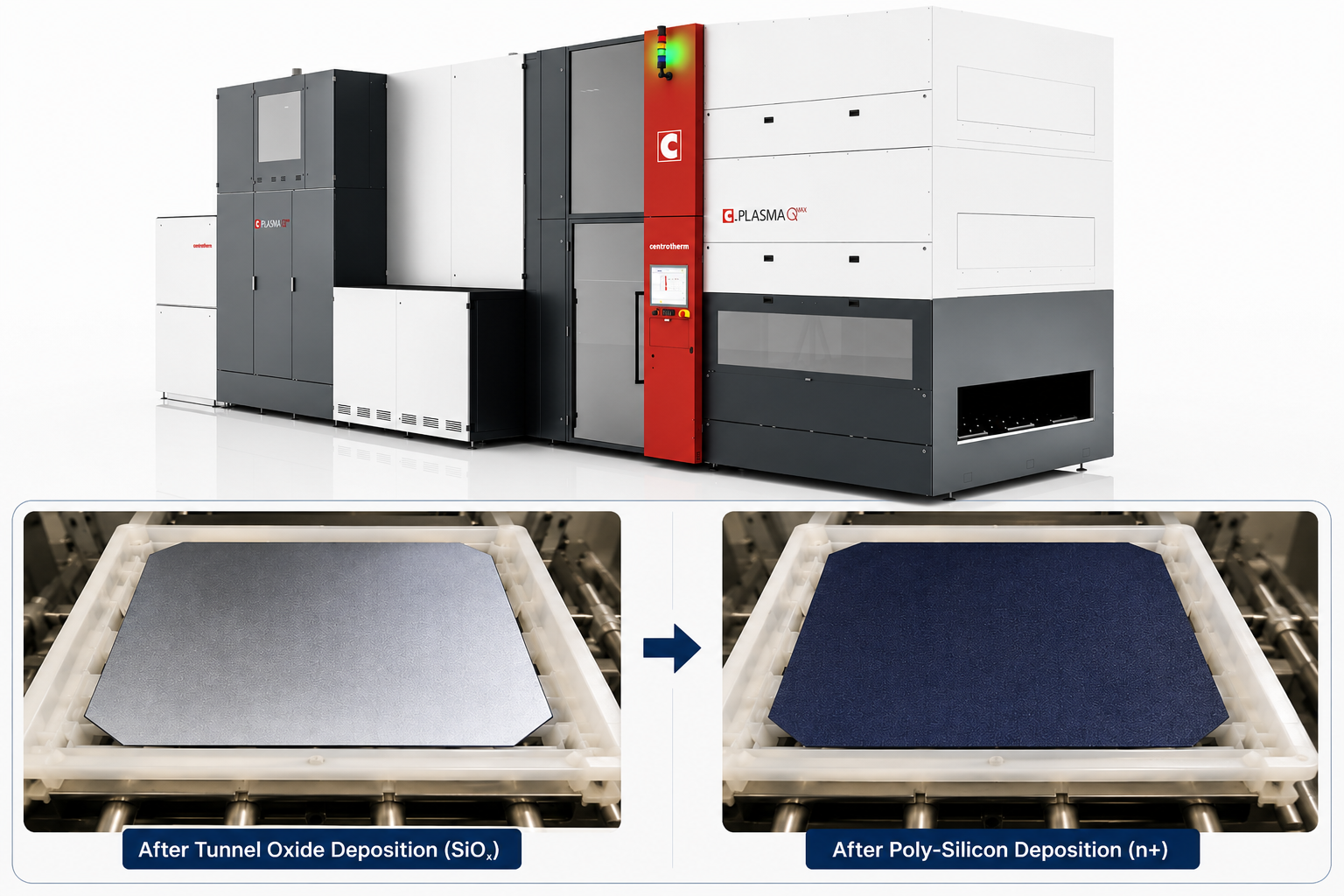 Tunnel Oxide and Polysilicon Deposition